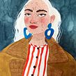 NINA. Un proyecto de Dibujo de Retrato, Diseño de moda, Ilustración tradicional y Pintura a la acuarela de Valentina Armstrong - 16.03.2021