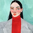RETRATOS INVENTADOS. Un proyecto de Dibujo de Retrato, Ilustración tradicional, Pintura a la acuarela y Pintura gouache de Valentina Armstrong - 16.03.2021