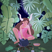 Witch Ritual Ein Projekt aus dem Bereich Kinderillustration und Digitale Illustration von Juanita Londoño Gaviria - 20.09.2020