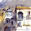 Atrani-Amalfi Coast. Un proyecto de Arquitectura, Dibujo, Pintura y Pintura a la acuarela de yolahugo - 20.03.2021