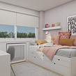 Dormitorios juveniles. 3D, 3D Design, Interior Design, Interior Decoration, and 3D Modeling project by Alexandra Proaño Gonzales - 04.03.2021