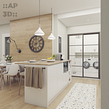 Nuevos proyectos de diseño de cocinas Ein Projekt aus dem Bereich 3D, Dekoration von Innenräumen, Innendesign, Innenarchitektur und 3-D-Modellierung von Alexandra Proaño Gonzales - 03.04.2021