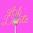 Al dente! Ein Projekt aus dem Bereich H, Lettering, 3-D-Lettering und Digitales Lettering von Nubia Navarro (nubikini) - 17.04.2021