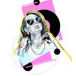 Lana Del Ray. Een project van Traditionele illustratie,  Portrettekening,  Tekening, Tekening met potlood, Realistische tekening, Redactionele illustratie y  Reclame van Paul Ryding - 07.01.2020