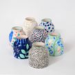 Mini vases en céramique Ein Projekt aus dem Bereich Keramik von Sara Theron - 01.05.2021