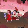 Hide and Seek in the Forest of ChouChou . Acr, lic Painting, Character Design, Fine Arts, Narrative, Stor, and telling project by Gary Baseman - 05.04.2021