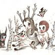Mythical Homeland (drawings). Drawing, Character Design, Fine Arts, Traditional illustration, Narrative, Stor, telling, and Pencil Drawing project by Gary Baseman - 05.04.2021