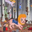 Mythical Homeland (paintings). Acr, lic Painting, Fine Arts, Narrative, Painting, Stor, and telling project by Gary Baseman - 05.04.2021