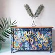 Floral Spray Botanical Blanket Box Ein Projekt aus dem Bereich Möbeldesign und - bau, Innendesign, Innenarchitektur und Malerei von Chloe Kempster - 07.05.2021