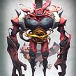 Incineroar. Design de personagens 3D, 3D, e Design de personagens projeto de Fer Aguilera Reyes - 17.05.2021