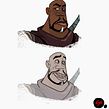 Bounty Hunters. Traditional illustration, and Character Design project by Segun Samson - 05.18.2021