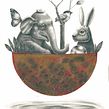 Animales en la Luna. Projekt z dziedziny Design, Trad, c, jna ilustracja,  Sztuki piękne,  R, sunek,  R, sunek art, st, czn, R, sunek realist i czn użytkownika César Caycho - 19.05.2021