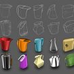 Sketch de ideación de Jarras - Pitcher Design. Product Design, Sketching, Drawing, and Digital Drawing project by Rodrigo Chávez Heres - 07.13.2020