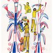 La leyenda de los cinco soles. Traditional illustration, and Drawing project by Jesús Cisneros - 11.30.2020