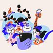 ØreSound Festival Teaser 2021. Een project van Animatie, Karakteranimatie, 2D-animatie, Traditionele illustratie, Motion Graphics, Film, video en televisie,  Video,  Videobewerking, Film,  Reclame y Televisie van Caroline Kjellberg - 09.06.2021