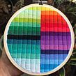 Estudio de color (cuadrados). Embroider project by Coricrafts - 06.12.2021