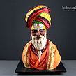 Escultura comestible en chocolate de un hombre de Varanasi, India Ein Projekt aus dem Bereich Kreativität, Skulptur und 3-D-Modellierung von Marc Suárez - 15.06.2021