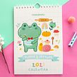 Puddle & Lettuce 2021 Calendar. Traditional illustration, and Product Design project by Ilaria Ranauro - 10.01.2020
