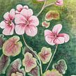 My project in Negative Watercolor Painting for Botanical Illustration course. Projekt z dziedziny Trad, c, jna ilustracja, Malowanie akwarelą, R i sunek botaniczn użytkownika Annika McSeveny (Antika) - 17.06.2021