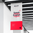 BAAM English. Een project van  Ontwerp, Grafisch ontwerp,  Art direction, Webdesign,  Br e ing en identiteit van Paloma Avila Pino - 20.06.2021