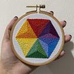 Estudio de color (estrella). Embroider project by Coricrafts - 06.23.2021