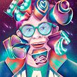 Elton John - Rocket Man - #CreateWithPride. Ilustração tradicional, Lettering 3D, e Lettering digital projeto de Jimbo Bernaus - 24.06.2021