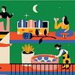 Illustration for Department store magazine. Een project van Traditionele illustratie, Ontwerp van personages y Redactioneel ontwerp van Adriana Quezada - 07.12.2019
