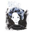 Black, blue, white.. Een project van Traditionele illustratie y Ontwerp van personages van Go Carvalho - 16.07.2021