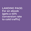 Landing page for an ebook. Un progetto di Cop, writing e Content marketing di Pam Neely - 30.09.2020