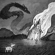 The Dragon. Un proyecto de Ilustración tradicional e Ilustración con tinta de Izzy Burton - 25.07.2021