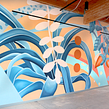 Inside Out mural. Projekt z dziedziny Trad, c, jna ilustracja, Sztuka miejska,  Malarstwo, Design i  Sztuki piękne użytkownika Celeste Byers - 05.08.2021