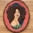 Hair. Embroider, and Watercolor Painting project by Mariah Escossia - 08.11.2021