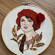 Pompom. Embroider, and Watercolor Painting project by Mariah Escossia - 08.11.2021