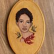 Golden. Embroider, and Watercolor Painting project by Mariah Escossia - 08.11.2021