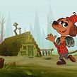 Salsichinha caçador. Traditional illustration, Set Design, and Character Design project by Carol Delavy Chagas - 08.13.2021