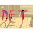 Editorial illustrations: Språktidningen. Traditional illustration, and Editorial Illustration project by Emma Hanquist - 08.20.2021