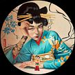 Proceso Geisha Astrogirl Fernando Vicente. Un proyecto de Bellas Artes e Ilustración tradicional de Fernando Vicente - 27.08.2021
