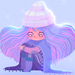 Terceira menina de inverno <3. Ilustração tradicional projeto de Brenda Bossato - 27.08.2021