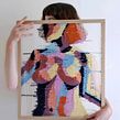 Self Portrait - Woven Tapestry. Arts, Crafts, and Fine Arts project by Marion Weymes - 09.06.2021