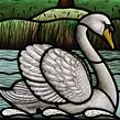 Stained Glass Sliding Doors with Swans and Pond Design. Een project van  Interieur van Flora Jamieson - 06.09.2021