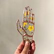 Wisconsin Wildflowers, glass hands with real pressed flowers, September 2018 - present. Fine Arts project by Molly Jackson - 09.07.2021