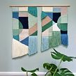 Staircase Wallhanging. Artesanato, Design de interiores, e Artes plásticas projeto de Marion Weymes - 07.09.2021