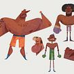 Random Characters Ein Projekt aus dem Bereich Traditionelle Illustration, Design und Design von Figuren von Felipe Rodriguez - 14.09.2021