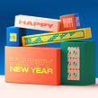 Happy New Year // Typo motion. Motion Graphics, Ilustração tradicional, 3D, e Tipografia projeto de Christophe Zidler - 16.09.2021