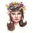 Retrato vintage Ein Projekt aus dem Bereich Traditionelle Illustration und Aquarellmalerei von Caroline Passos - 18.09.2021