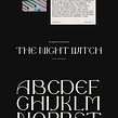 The Night Witch-Typography Visuals. Tipografia, Desenho tipográfico, e Design projeto de Andrea Jelic - 21.09.2021