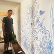 Mural Café Colmado. Traditional illustration project by Alvaro Arteaga - 09.27.2021