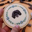 Poodle pretinho. Embroider project by Paulo Rezende - 07.22.2021