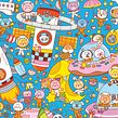 Search and Find Illustrations. Traditional illustration, Children's Illustration, and Graphic Design project by Pamela Barbieri - 09.29.2021