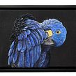 Hyacinth Macaw Portrait. Fiber Arts, Naturalistic Illustration, Arts, and Crafts project by Dani Ives - 10.02.2021
